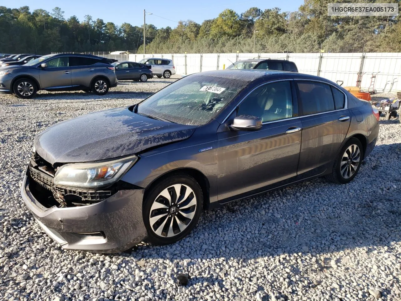 2014 Honda Accord Hybrid VIN: 1HGCR6F37EA005173 Lot: 76967364