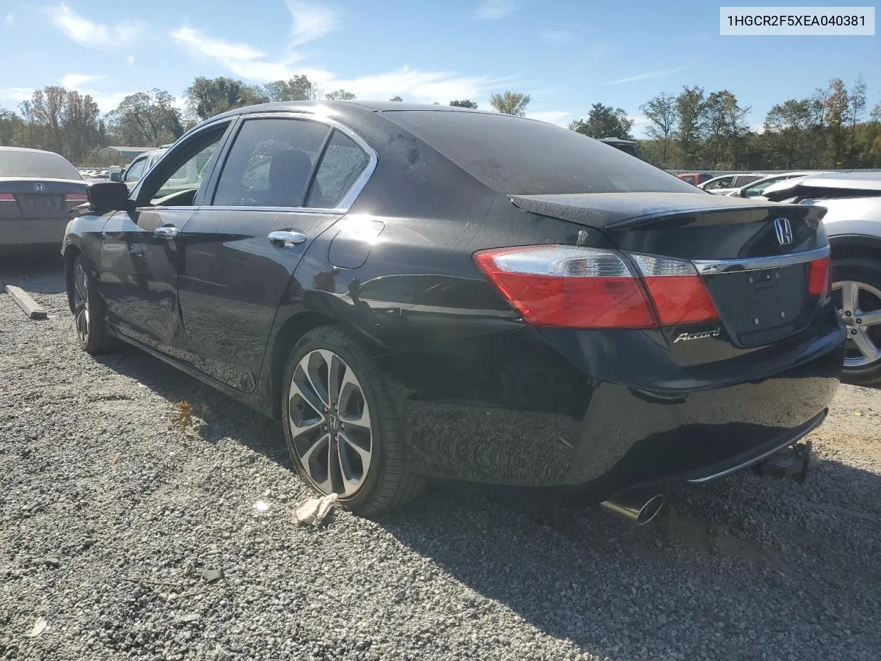 1HGCR2F5XEA040381 2014 Honda Accord Sport