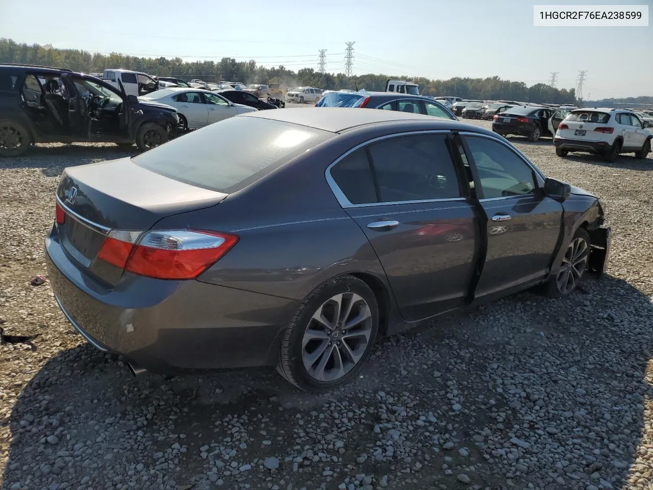 2014 Honda Accord Ex VIN: 1HGCR2F76EA238599 Lot: 77184344