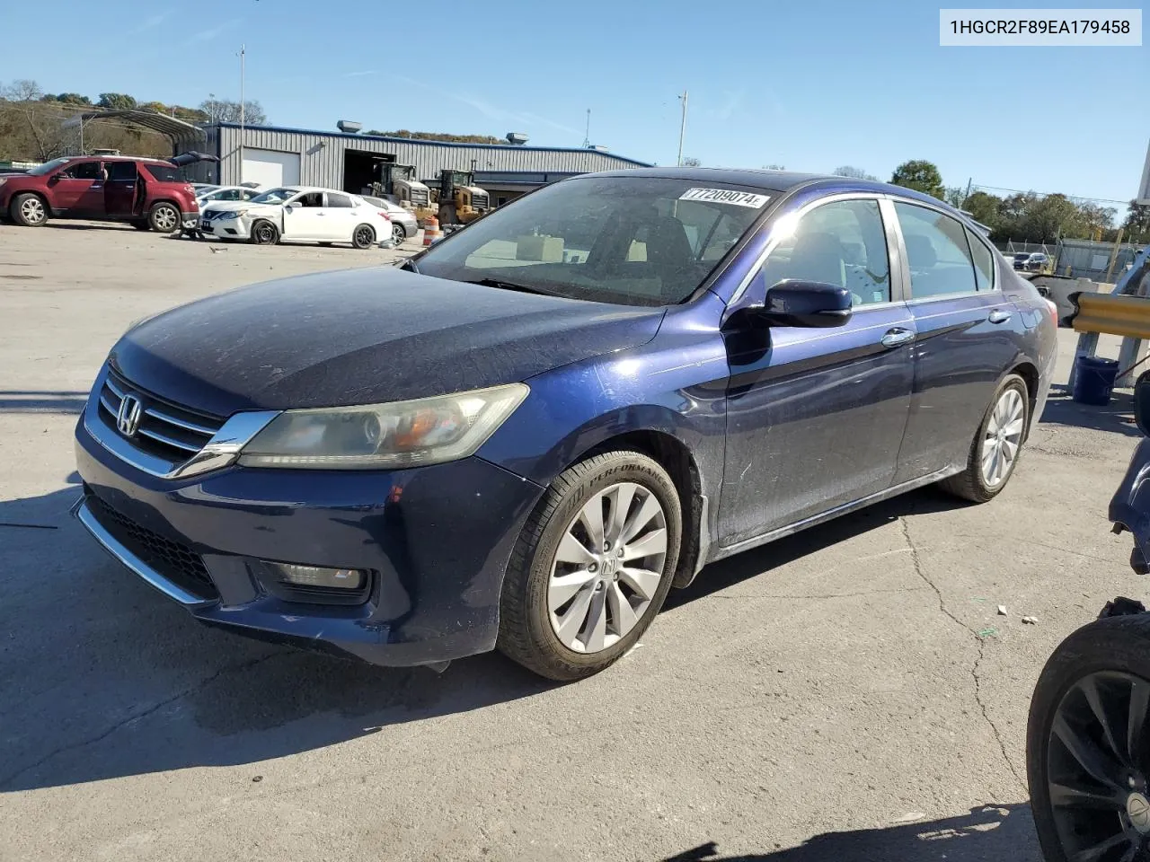 2014 Honda Accord Exl VIN: 1HGCR2F89EA179458 Lot: 77209074