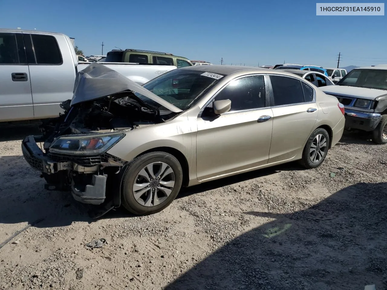 1HGCR2F31EA145910 2014 Honda Accord Lx