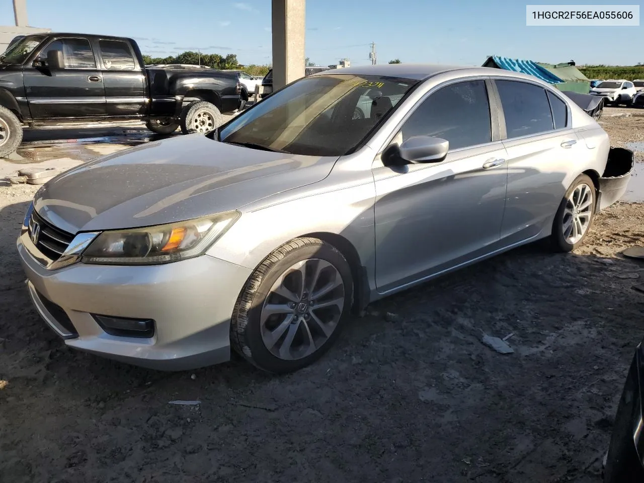 1HGCR2F56EA055606 2014 Honda Accord Sport