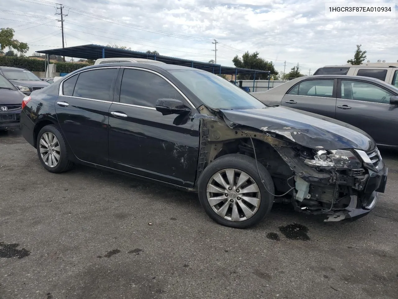 2014 Honda Accord Exl VIN: 1HGCR3F87EA010934 Lot: 77580614