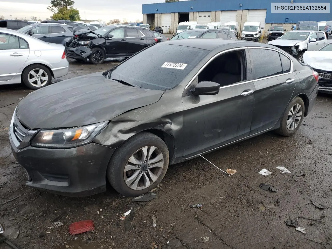 2014 Honda Accord Lx VIN: 1HGCR2F36EA132554 Lot: 77673224