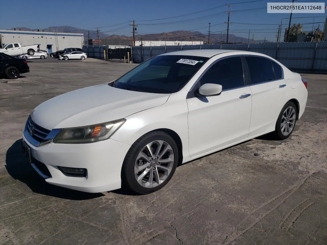 2014 Honda Accord Sport VIN: 1HGCR2F51EA112648 Lot: 77817354