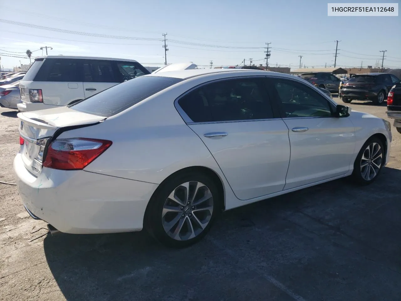 2014 Honda Accord Sport VIN: 1HGCR2F51EA112648 Lot: 77817354