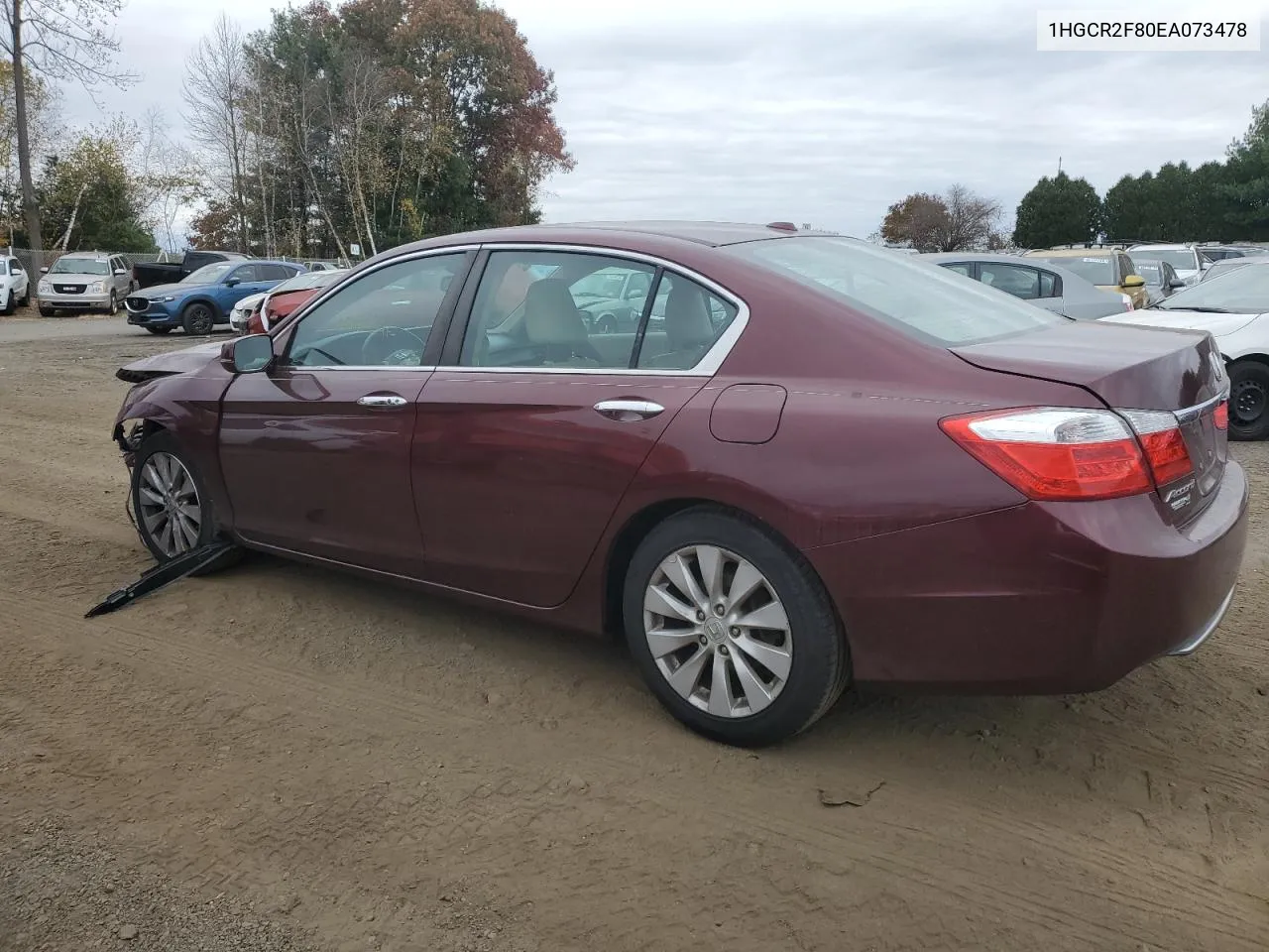 2014 Honda Accord Exl VIN: 1HGCR2F80EA073478 Lot: 77908054