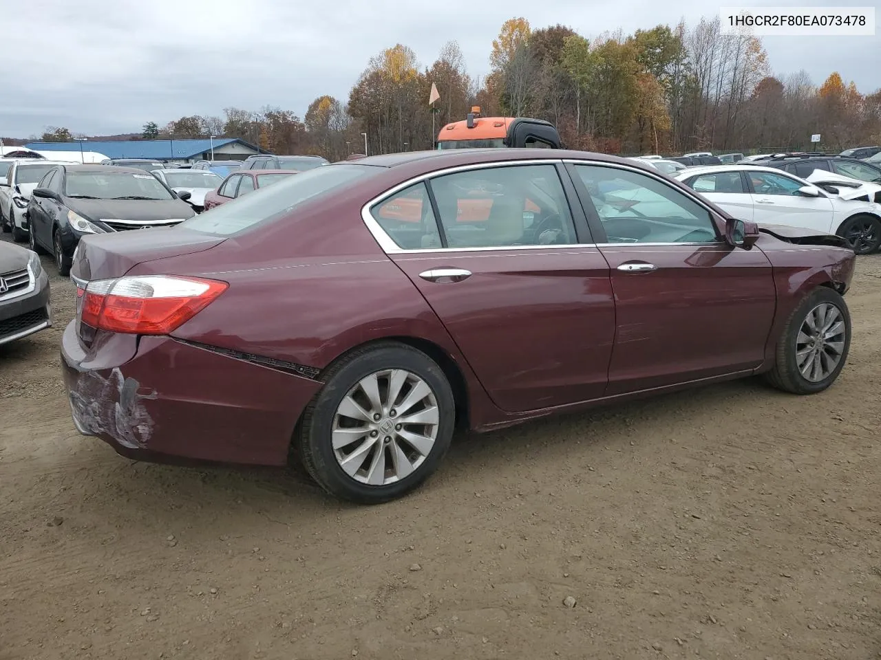 1HGCR2F80EA073478 2014 Honda Accord Exl