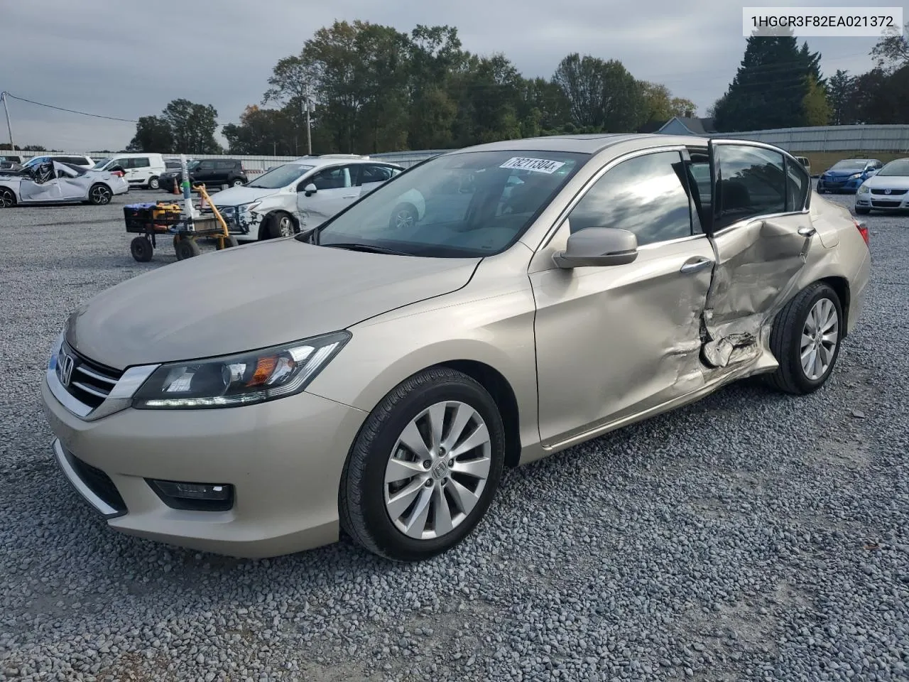 2014 Honda Accord Exl VIN: 1HGCR3F82EA021372 Lot: 78211304