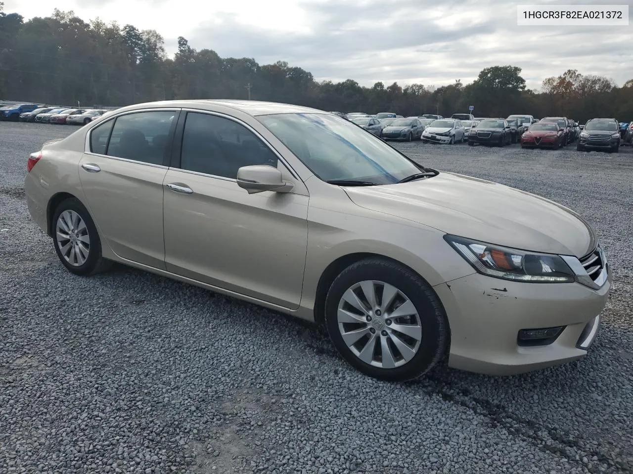 2014 Honda Accord Exl VIN: 1HGCR3F82EA021372 Lot: 78211304