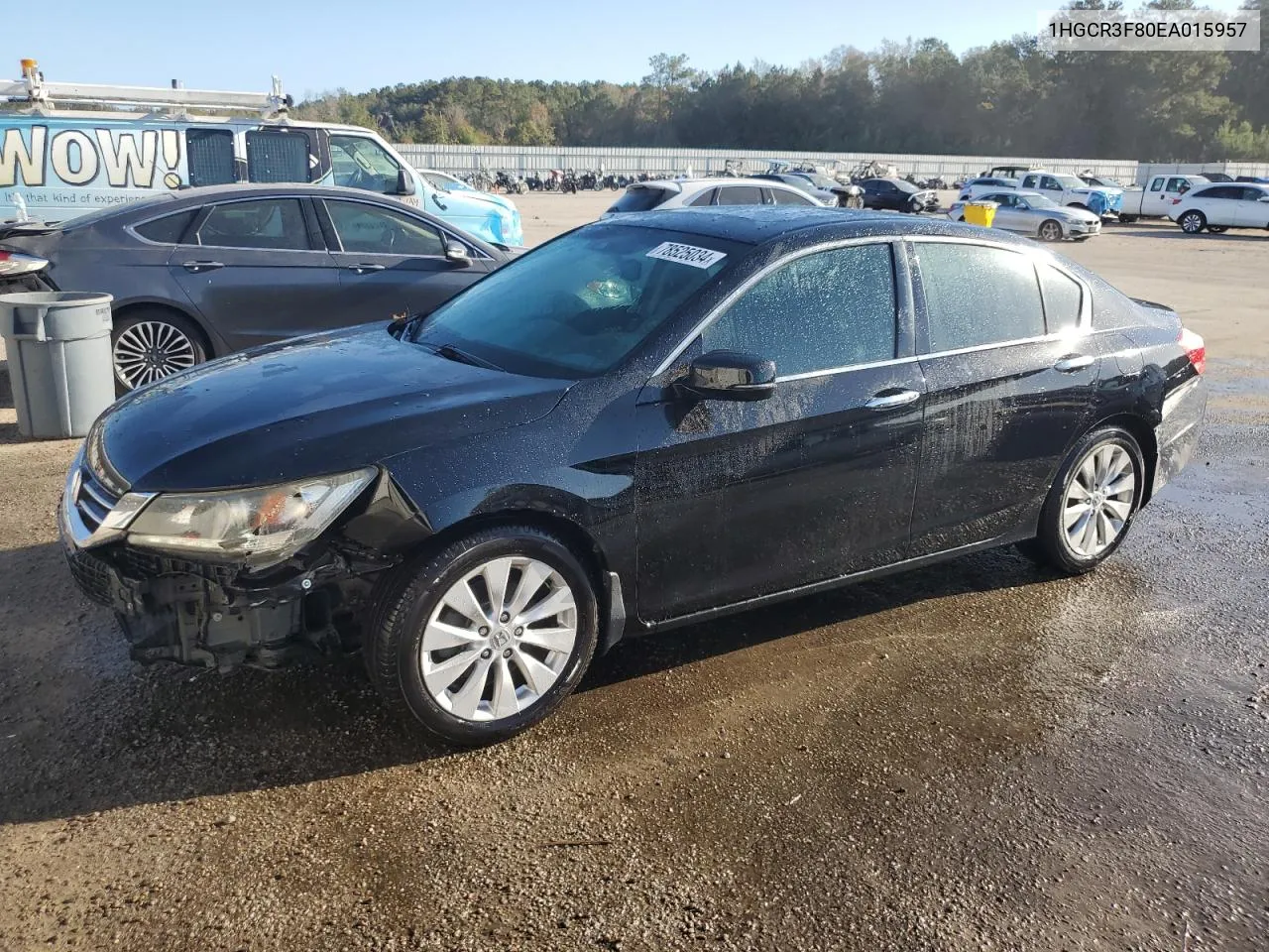 2014 Honda Accord Exl VIN: 1HGCR3F80EA015957 Lot: 78525034