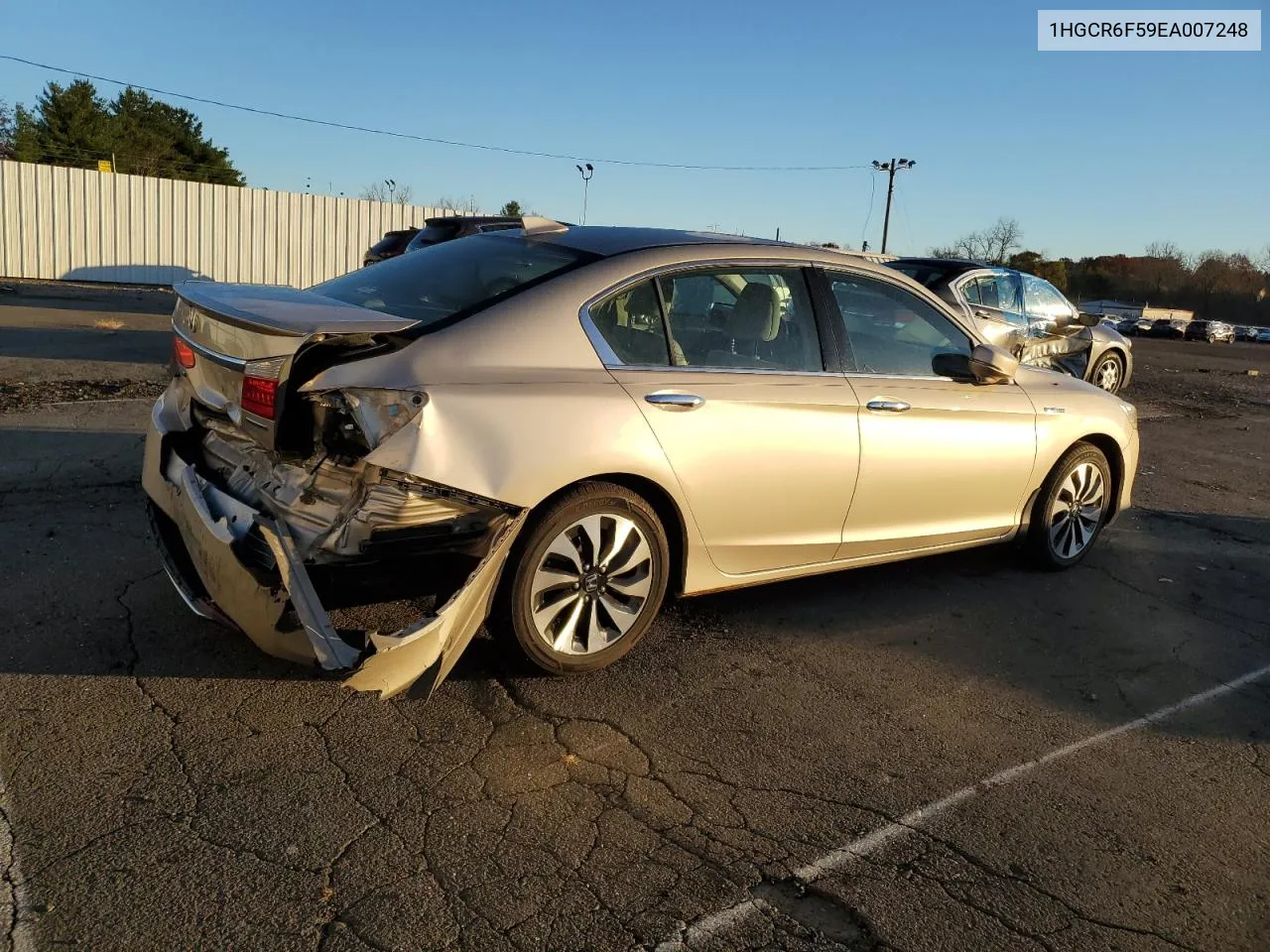 2014 Honda Accord Hybrid Exl VIN: 1HGCR6F59EA007248 Lot: 78935984