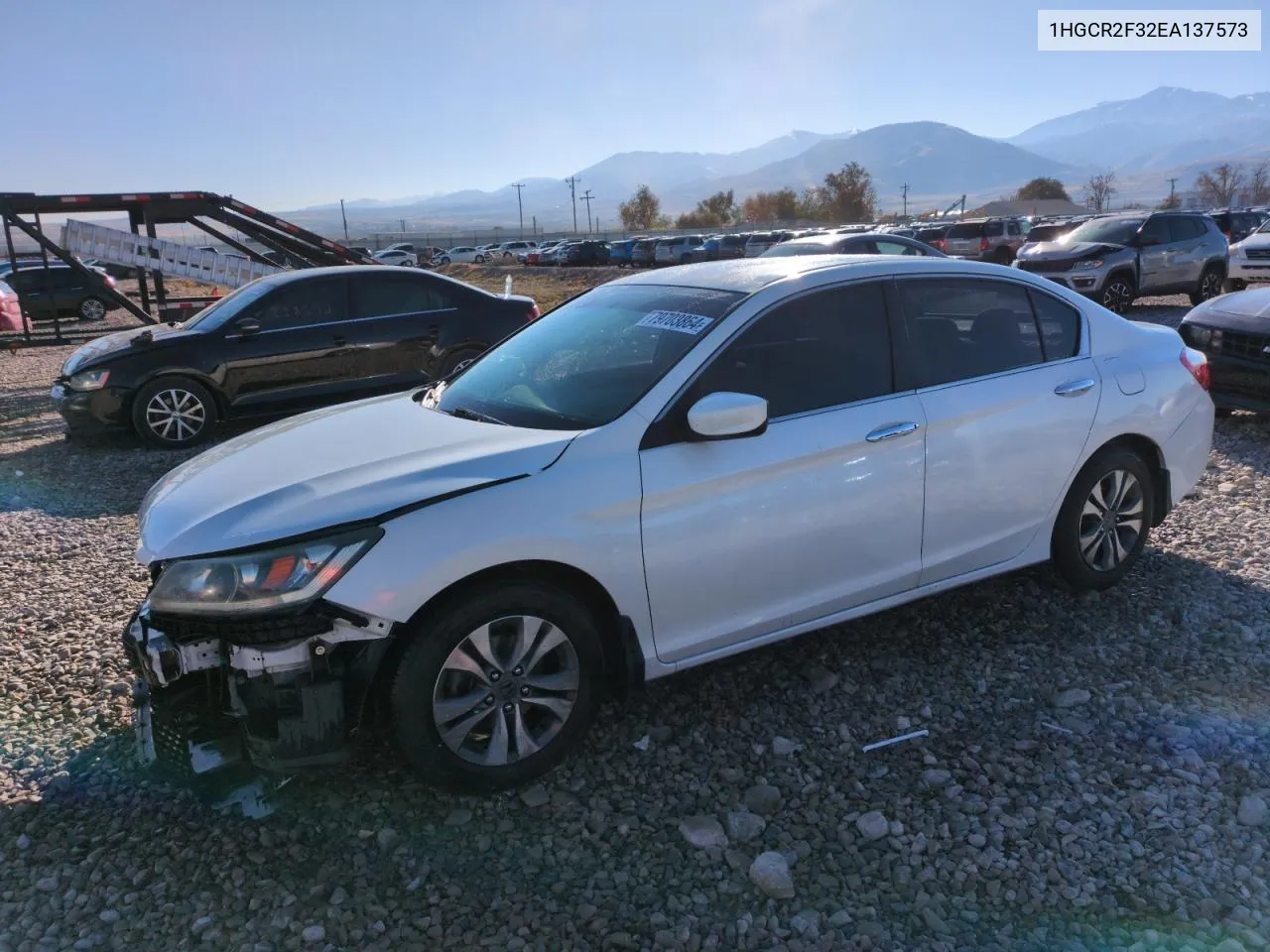 2014 Honda Accord Lx VIN: 1HGCR2F32EA137573 Lot: 79703864