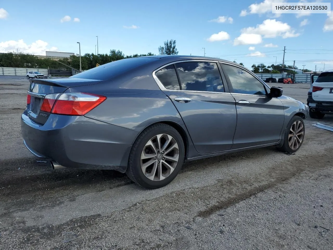 2014 Honda Accord Sport VIN: 1HGCR2F57EA120530 Lot: 80445514