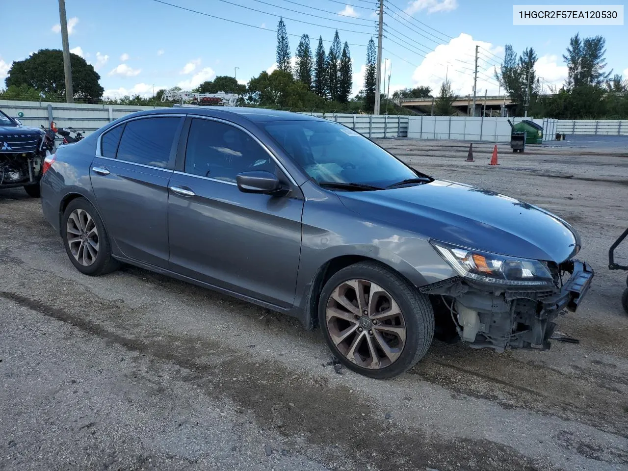 2014 Honda Accord Sport VIN: 1HGCR2F57EA120530 Lot: 80445514