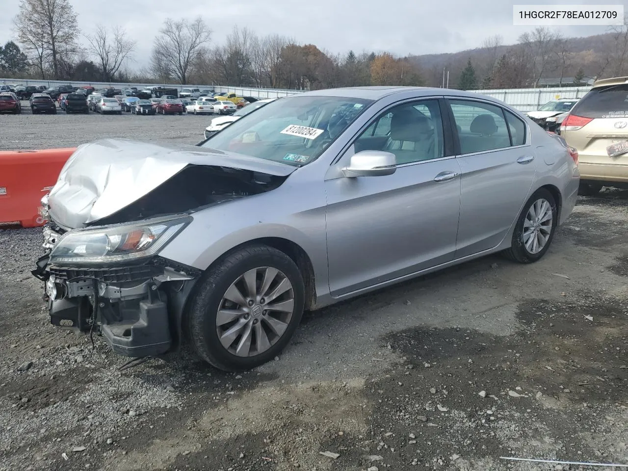 2014 Honda Accord Ex VIN: 1HGCR2F78EA012709 Lot: 81200284