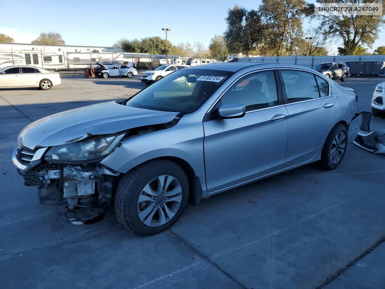 2014 Honda Accord Lx VIN: 1HGCR2F39EA247049 Lot: 81302724