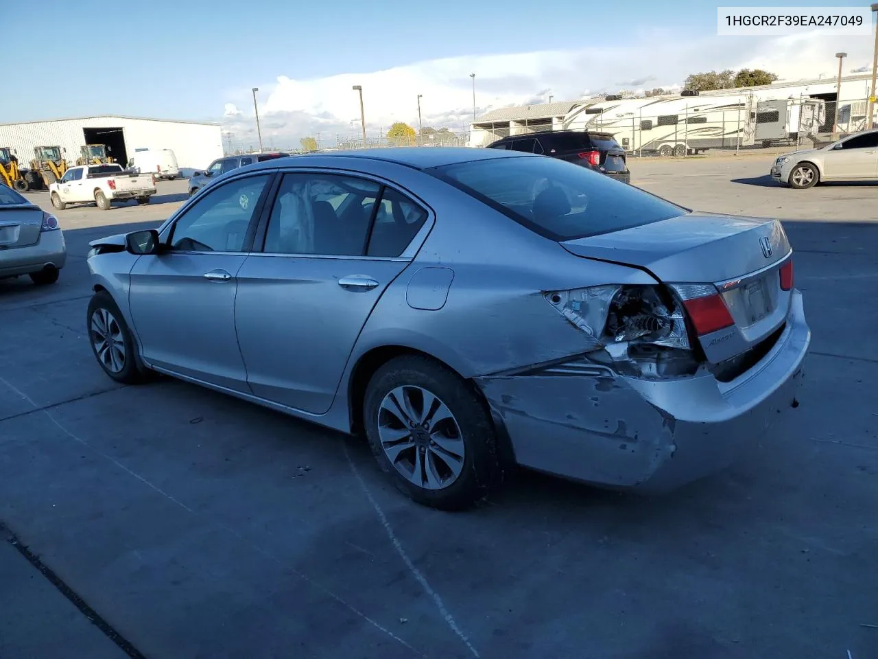 2014 Honda Accord Lx VIN: 1HGCR2F39EA247049 Lot: 81302724