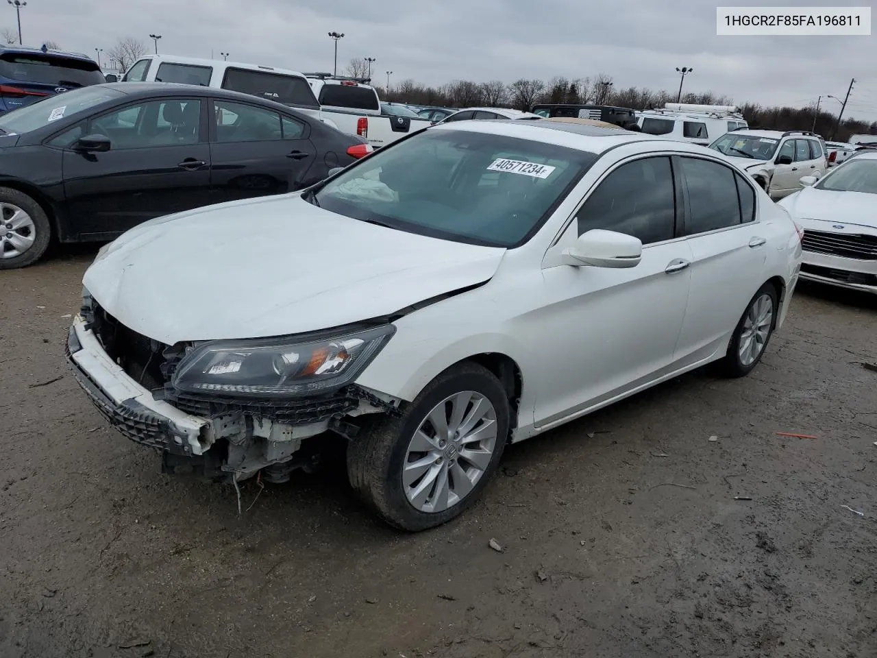 2015 Honda Accord Exl VIN: 1HGCR2F85FA196811 Lot: 40571234