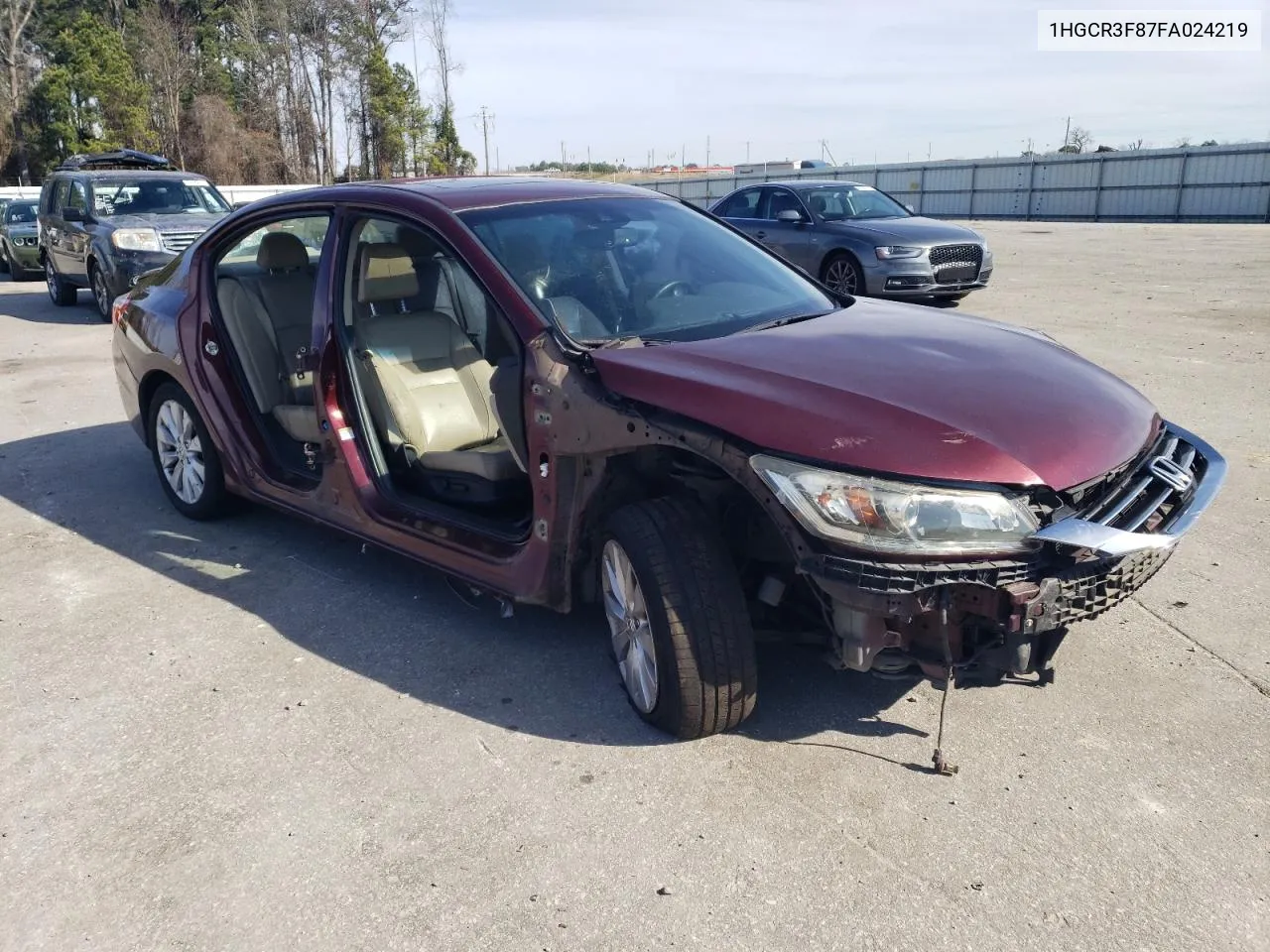 2015 Honda Accord Exl VIN: 1HGCR3F87FA024219 Lot: 40767164