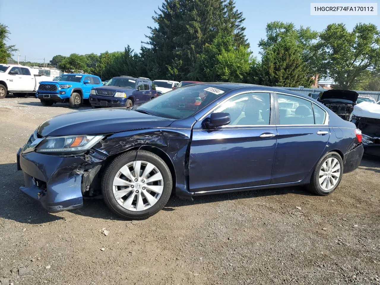 2015 Honda Accord Ex VIN: 1HGCR2F74FA170112 Lot: 63169584