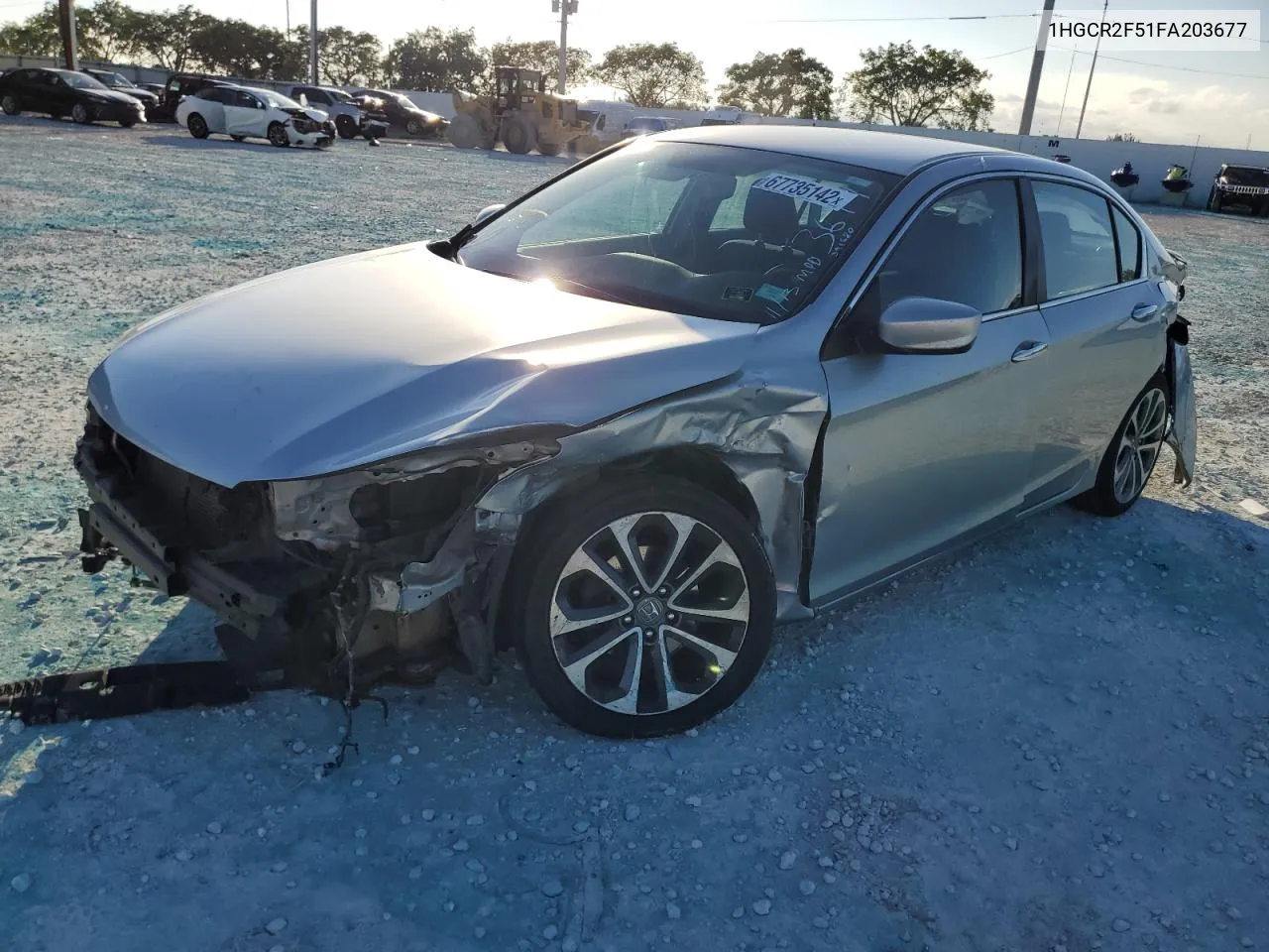 1HGCR2F51FA203677 2015 Honda Accord Sport