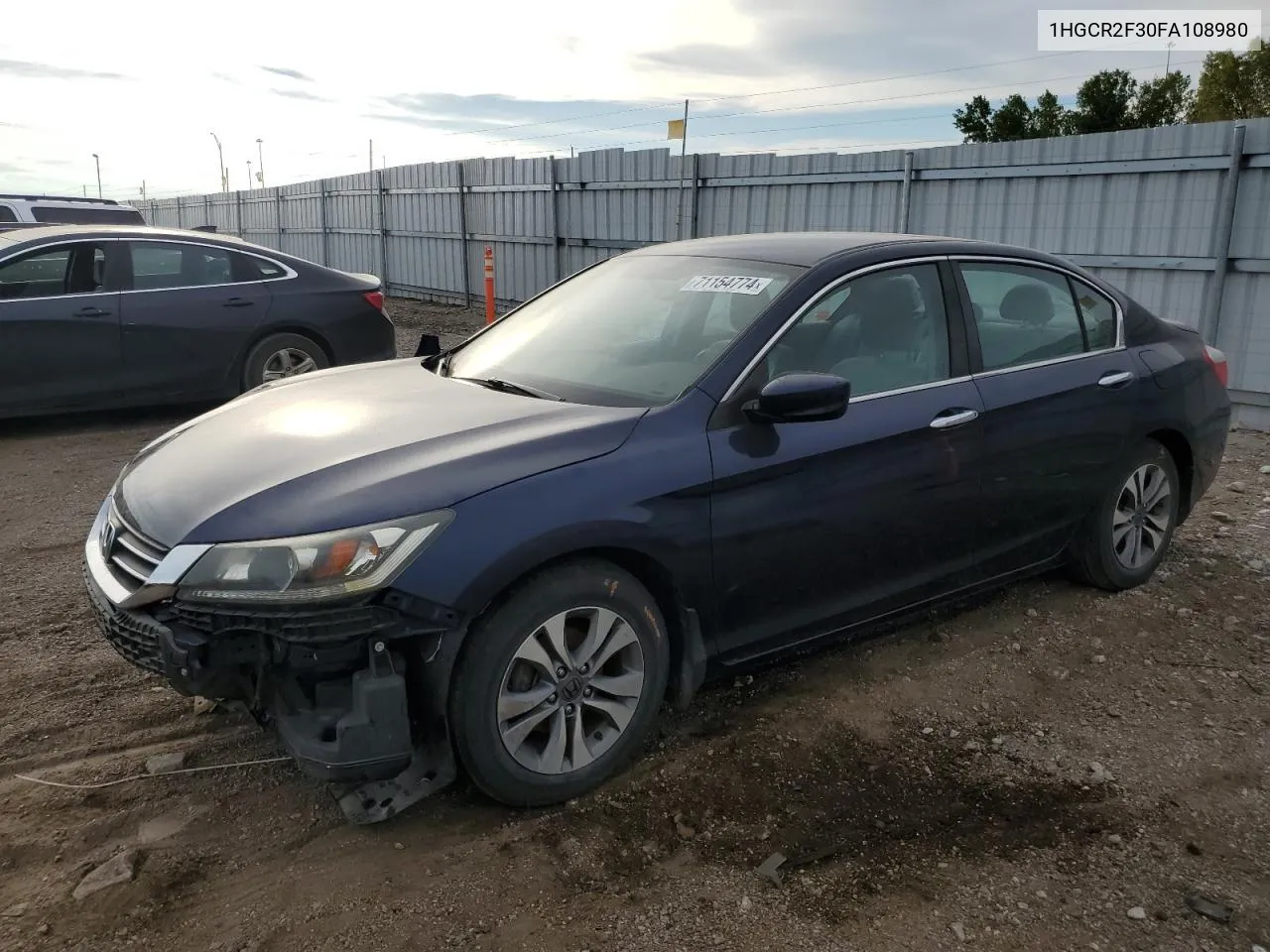 1HGCR2F30FA108980 2015 Honda Accord Lx