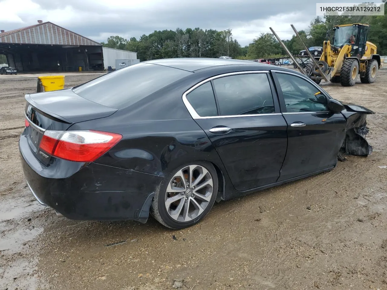 1HGCR2F53FA129212 2015 Honda Accord Sport