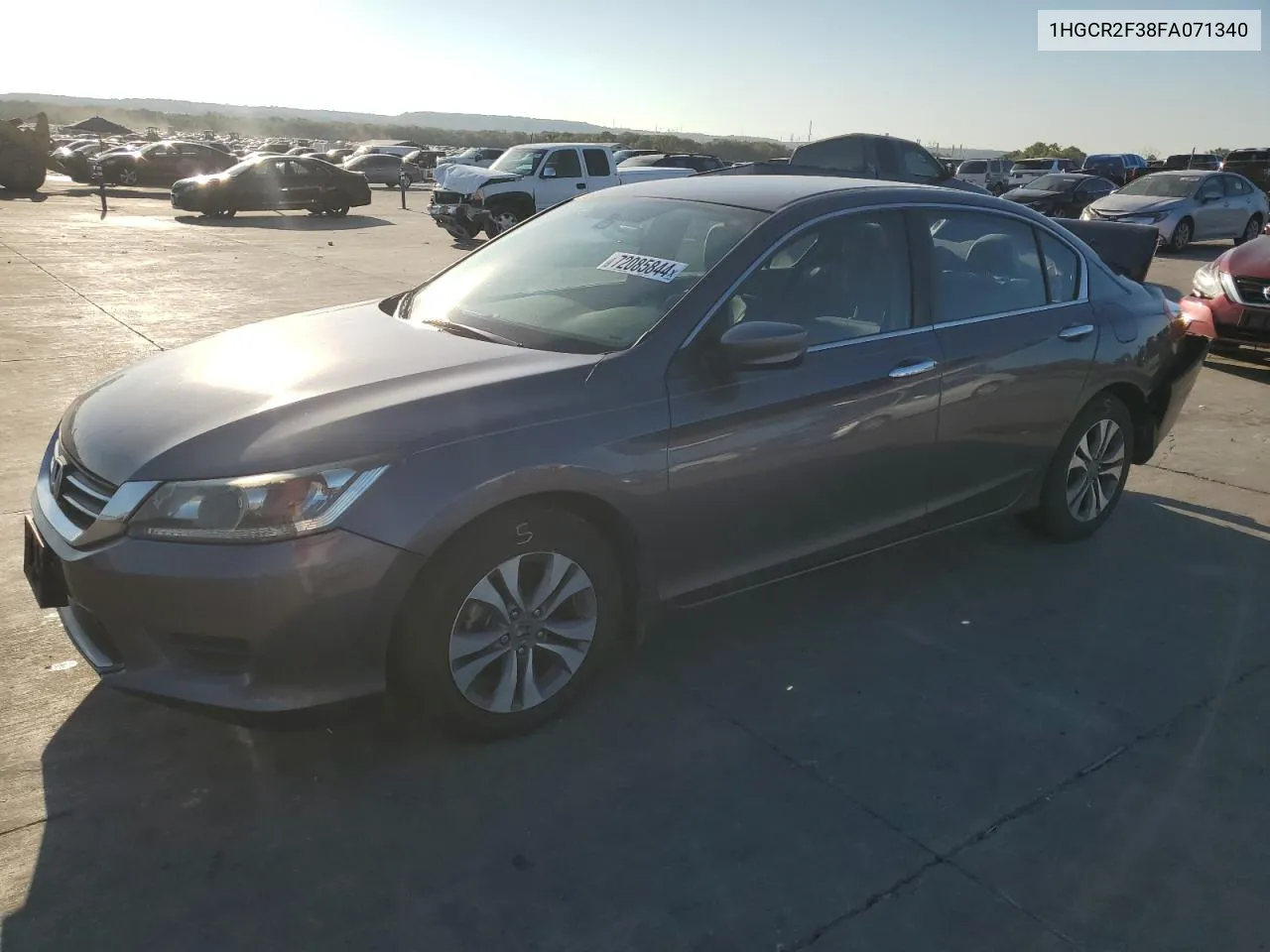 2015 Honda Accord Lx VIN: 1HGCR2F38FA071340 Lot: 72085844