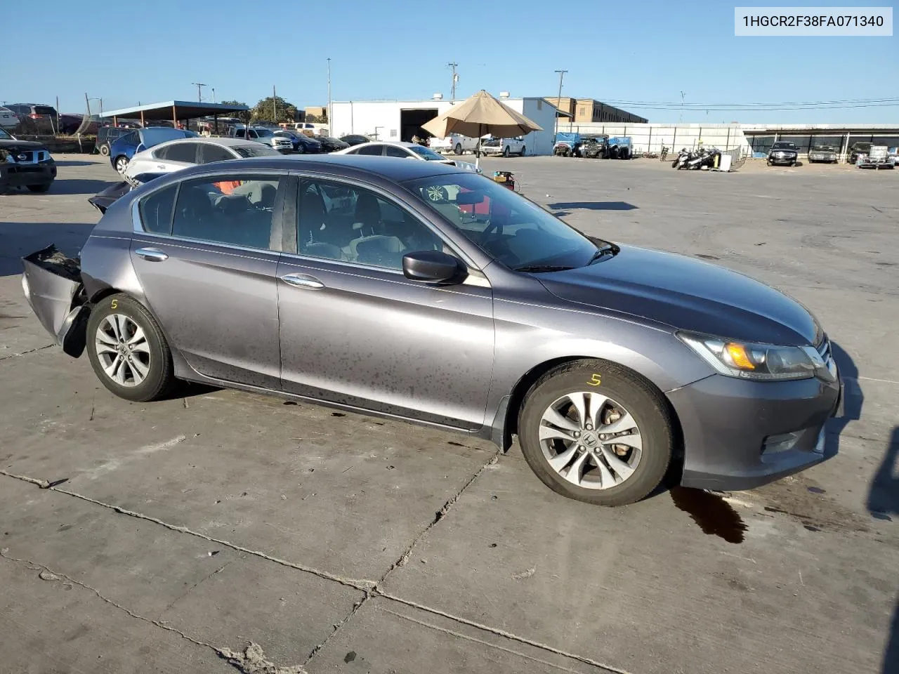 2015 Honda Accord Lx VIN: 1HGCR2F38FA071340 Lot: 72085844