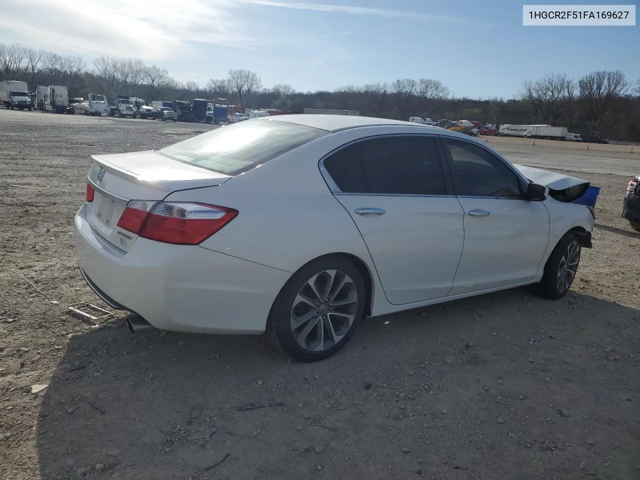 2015 Honda Accord Sport VIN: 1HGCR2F51FA169627 Lot: 72174304