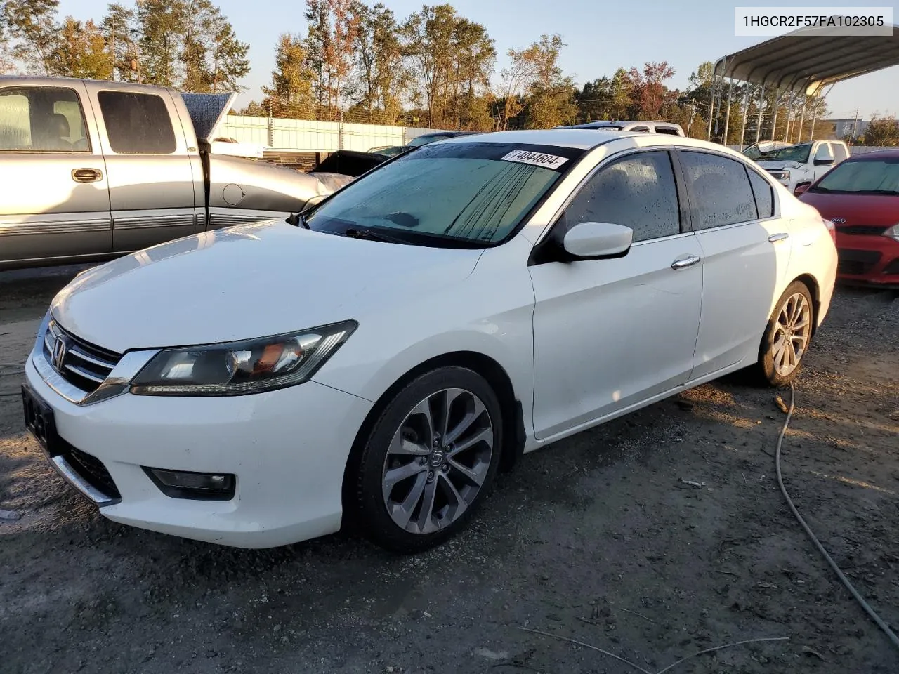 2015 Honda Accord Sport VIN: 1HGCR2F57FA102305 Lot: 74044604