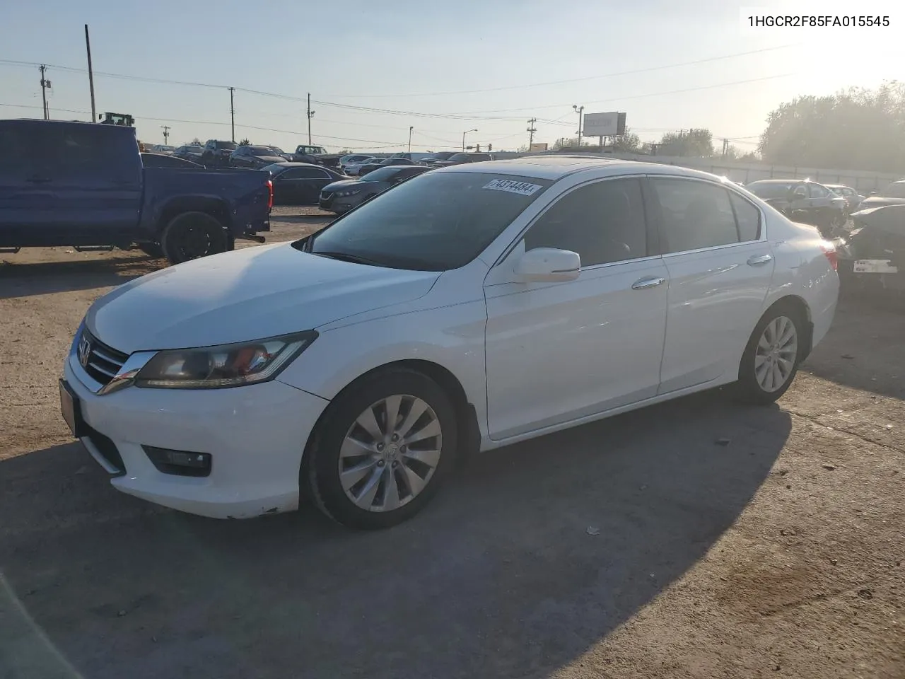 2015 Honda Accord Exl VIN: 1HGCR2F85FA015545 Lot: 74314484