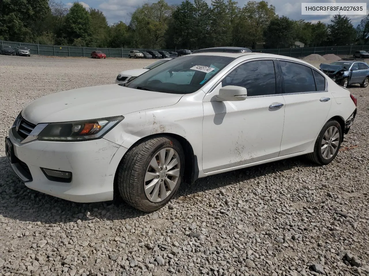 1HGCR3F83FA027635 2015 Honda Accord Exl