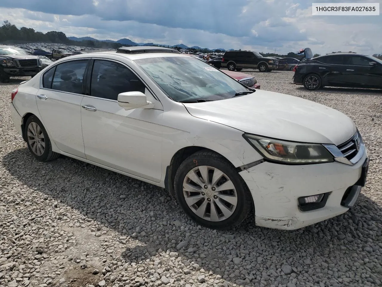 2015 Honda Accord Exl VIN: 1HGCR3F83FA027635 Lot: 74565174