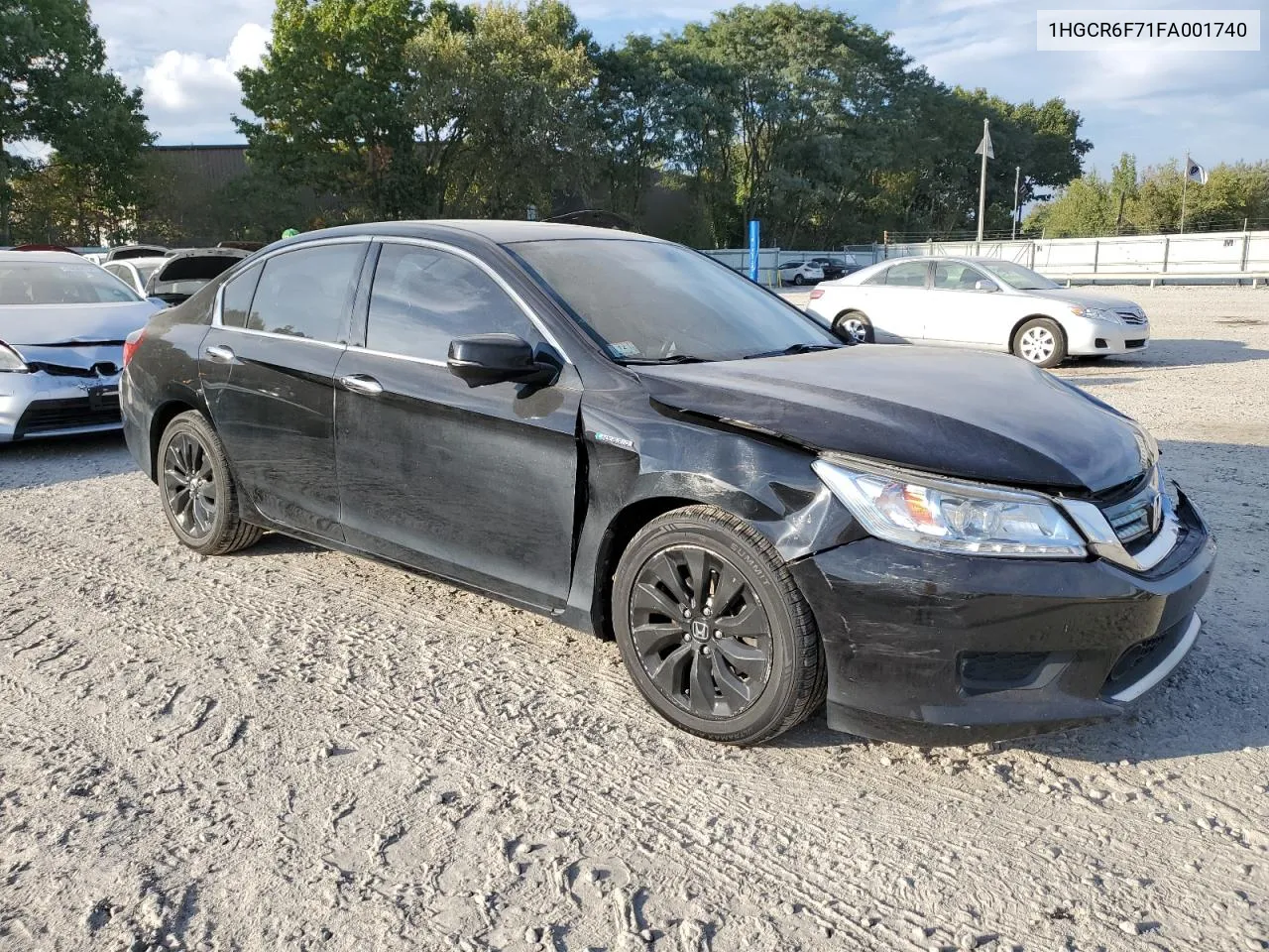 2015 Honda Accord Touring Hybrid VIN: 1HGCR6F71FA001740 Lot: 74797844