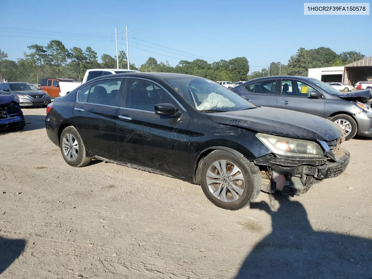 2015 Honda Accord Lx VIN: 1HGCR2F39FA150578 Lot: 75106744