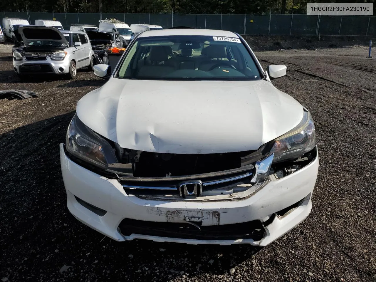 2015 Honda Accord Lx VIN: 1HGCR2F30FA230190 Lot: 75700754