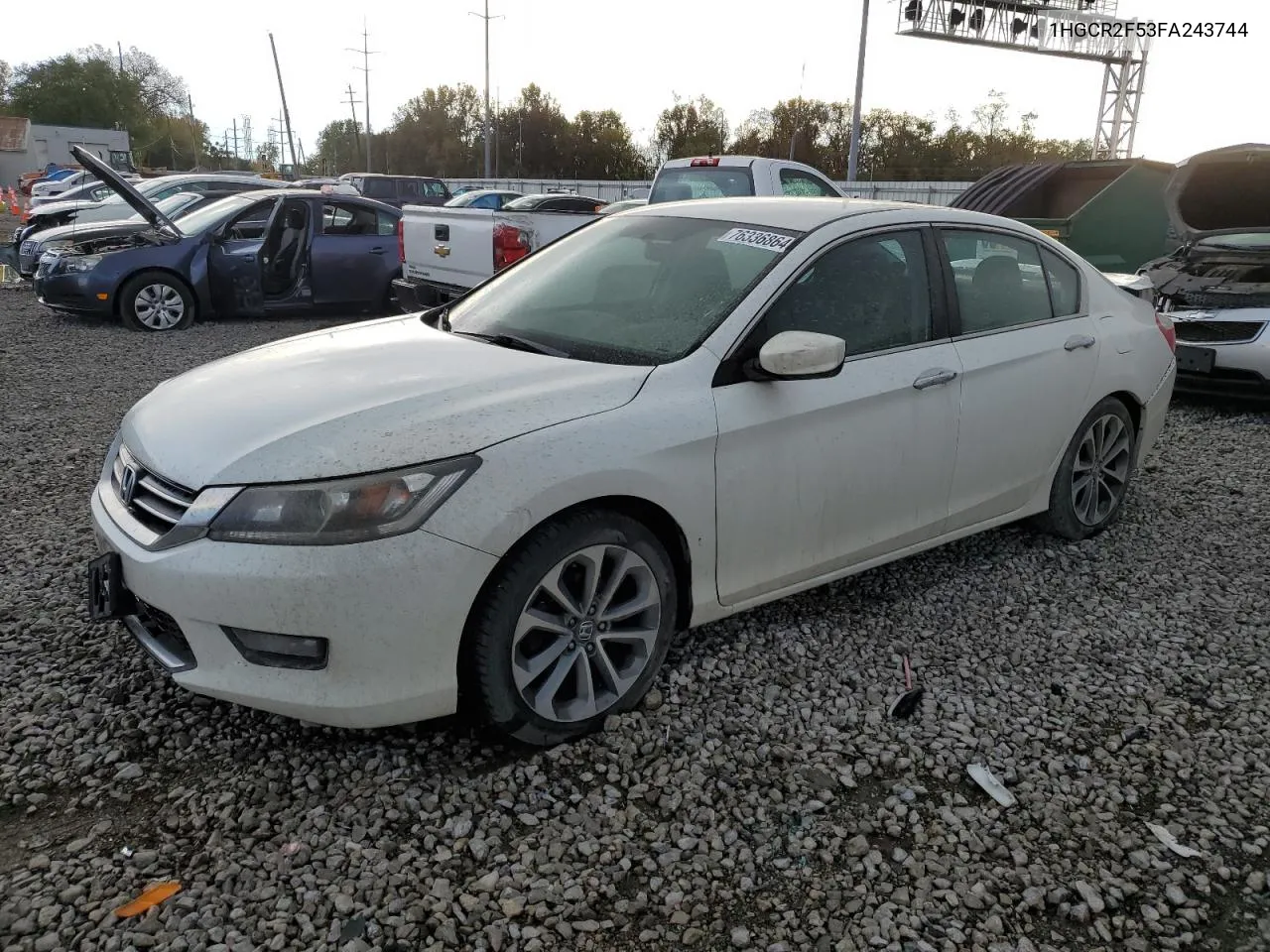 2015 Honda Accord Sport VIN: 1HGCR2F53FA243744 Lot: 76336864