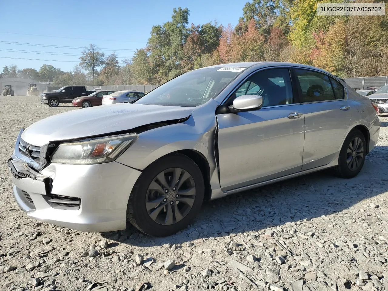 2015 Honda Accord Lx VIN: 1HGCR2F37FA005202 Lot: 76862994