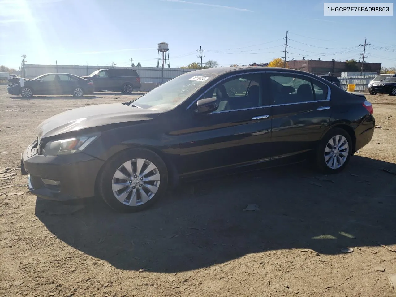 2015 Honda Accord Ex VIN: 1HGCR2F76FA098863 Lot: 76919474