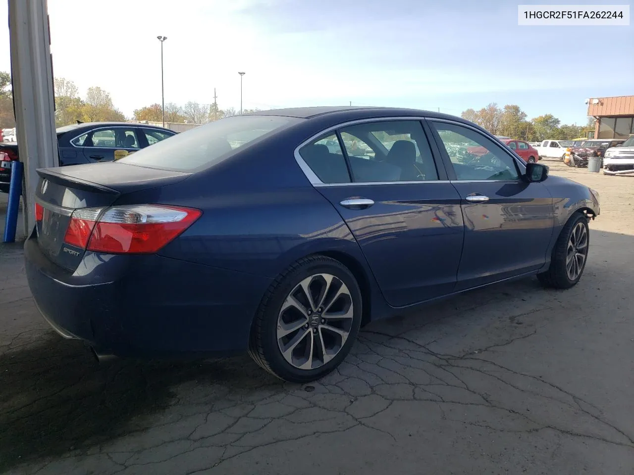 2015 Honda Accord Sport VIN: 1HGCR2F51FA262244 Lot: 76943534