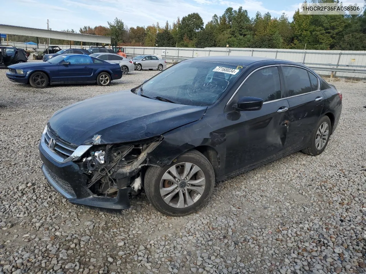 2015 Honda Accord Lx VIN: 1HGCR2F36FA058506 Lot: 77168034