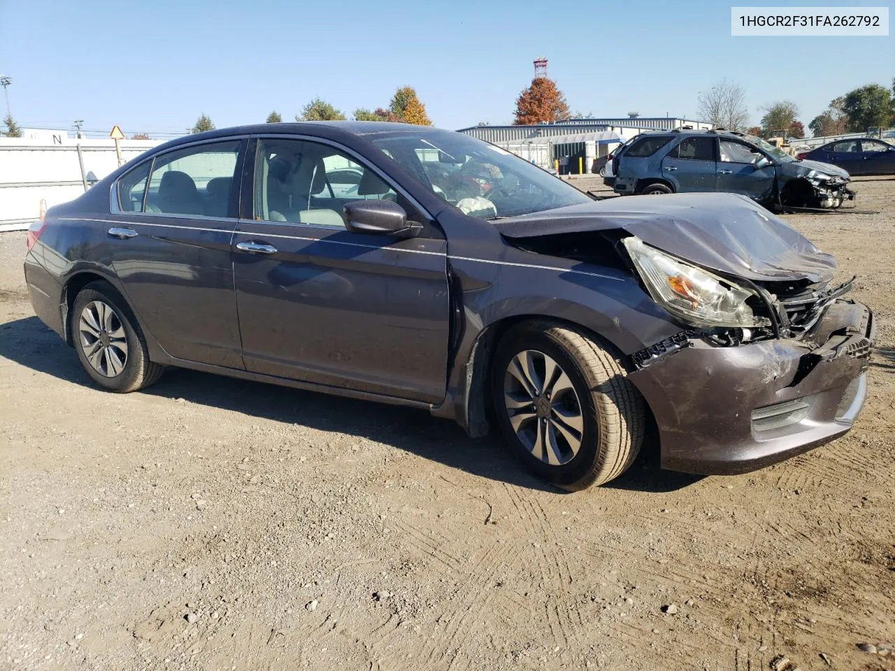 2015 Honda Accord Lx VIN: 1HGCR2F31FA262792 Lot: 77303684