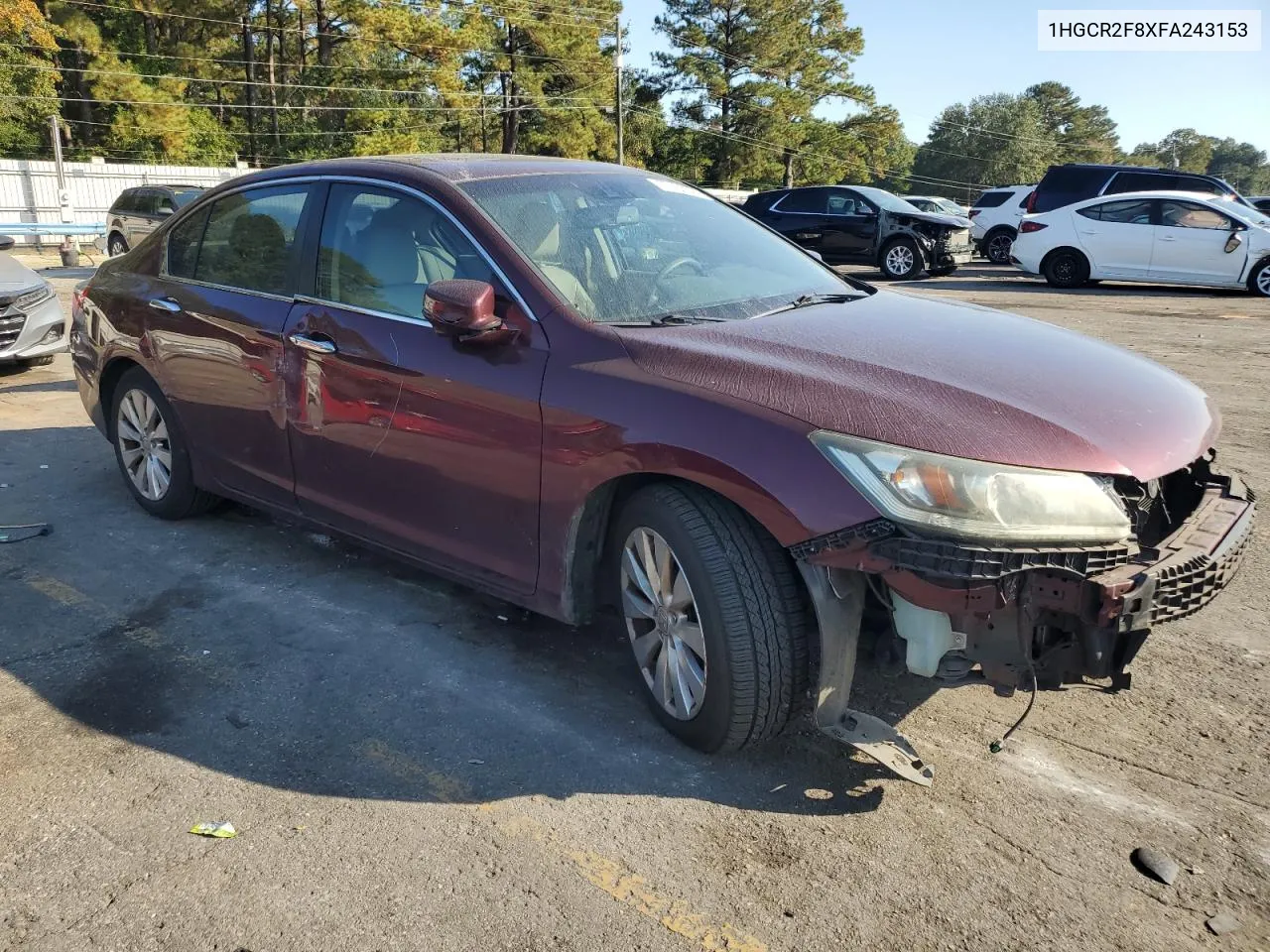 2015 Honda Accord Exl VIN: 1HGCR2F8XFA243153 Lot: 77430044