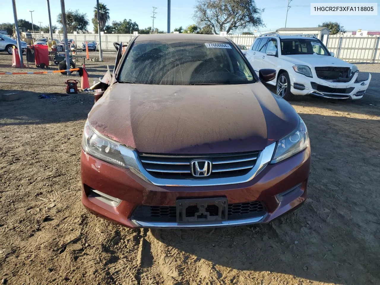 2015 Honda Accord Lx VIN: 1HGCR2F3XFA118805 Lot: 77668864