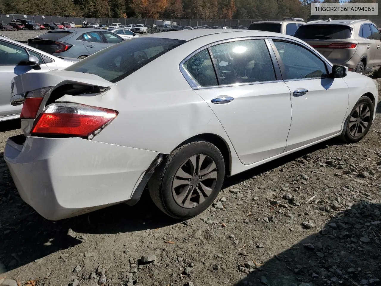 2015 Honda Accord Lx VIN: 1HGCR2F36FA094065 Lot: 77732204