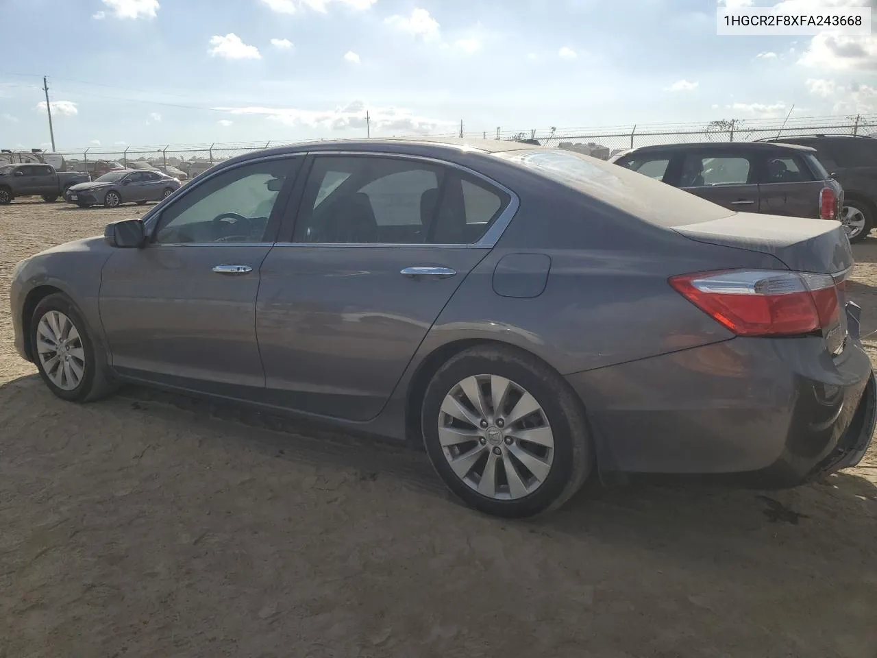 2015 Honda Accord Exl VIN: 1HGCR2F8XFA243668 Lot: 77792794