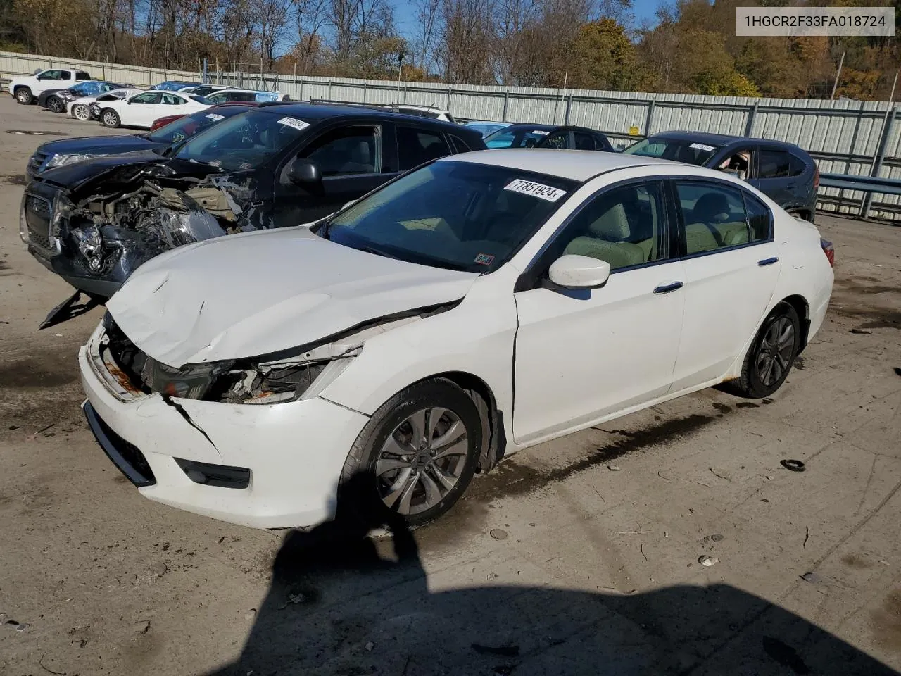 1HGCR2F33FA018724 2015 Honda Accord Lx