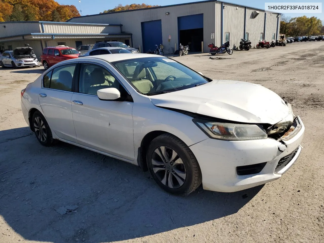 2015 Honda Accord Lx VIN: 1HGCR2F33FA018724 Lot: 77851924